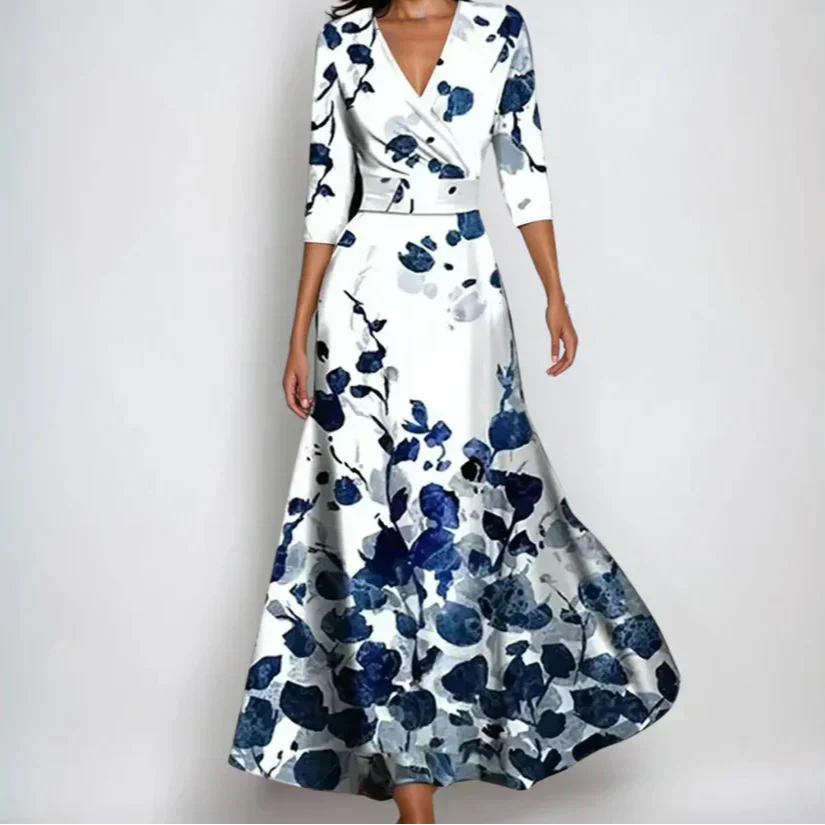 luxury floral dress Gilded Flora Midi Dress