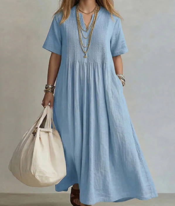 NATHALIA™ PLEATED DRESS