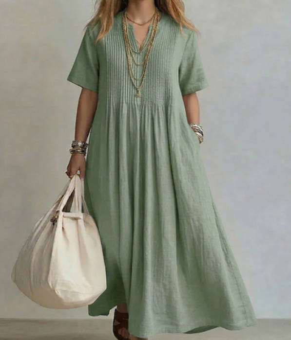 NATHALIA™ PLEATED DRESS