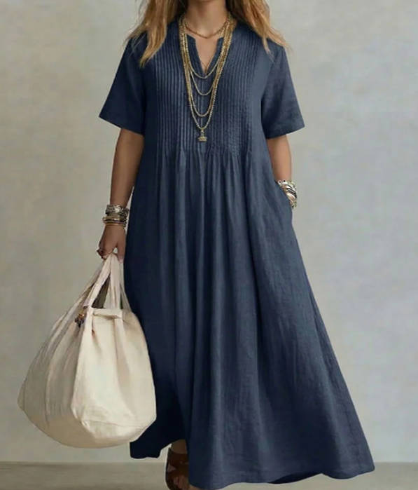 NATHALIA™ PLEATED DRESS
