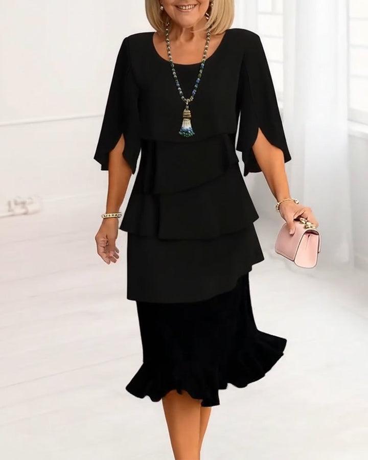 Mila | Elegant Comfort Ruffle Dress