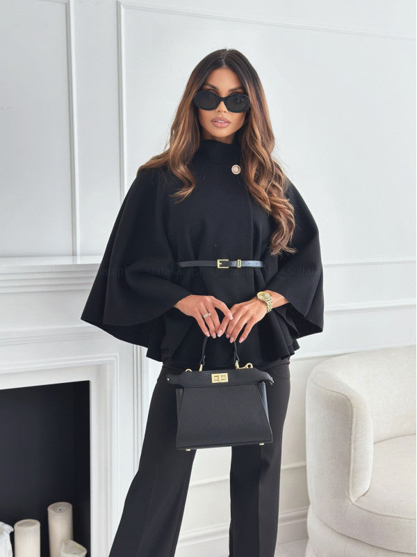 Selviora | Chic Butterfly Jacket with belt