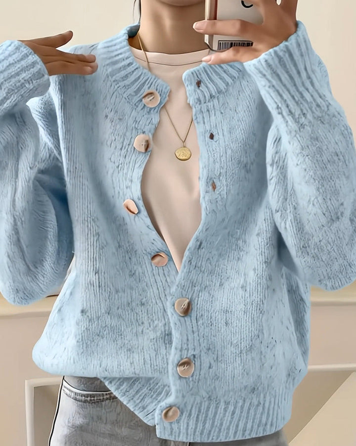 Comfortable Solid Color Cardigan