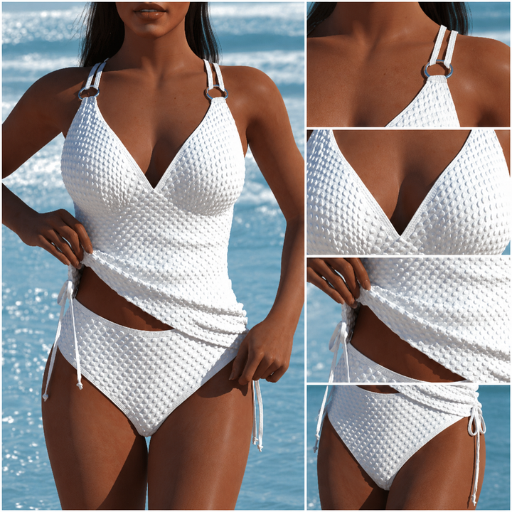 Daisy | Textured Swim Tankini Set