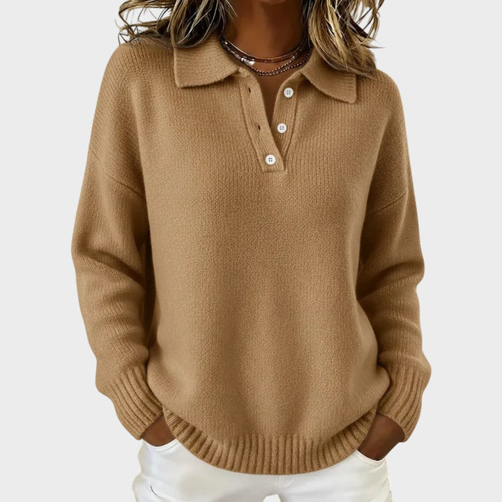 Emily – Elegant long-sleeved knit sweater
