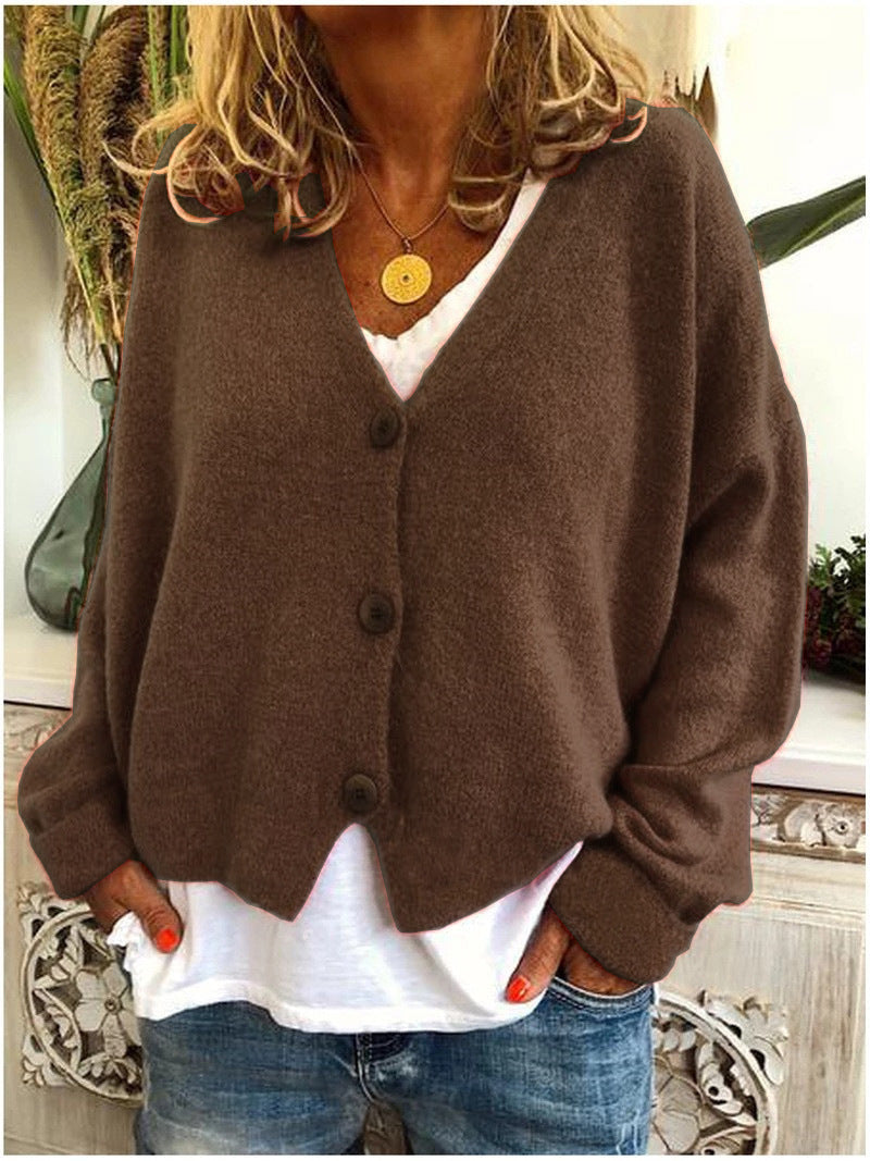 Comfortable Relaxed Fit Knit Cardigan
