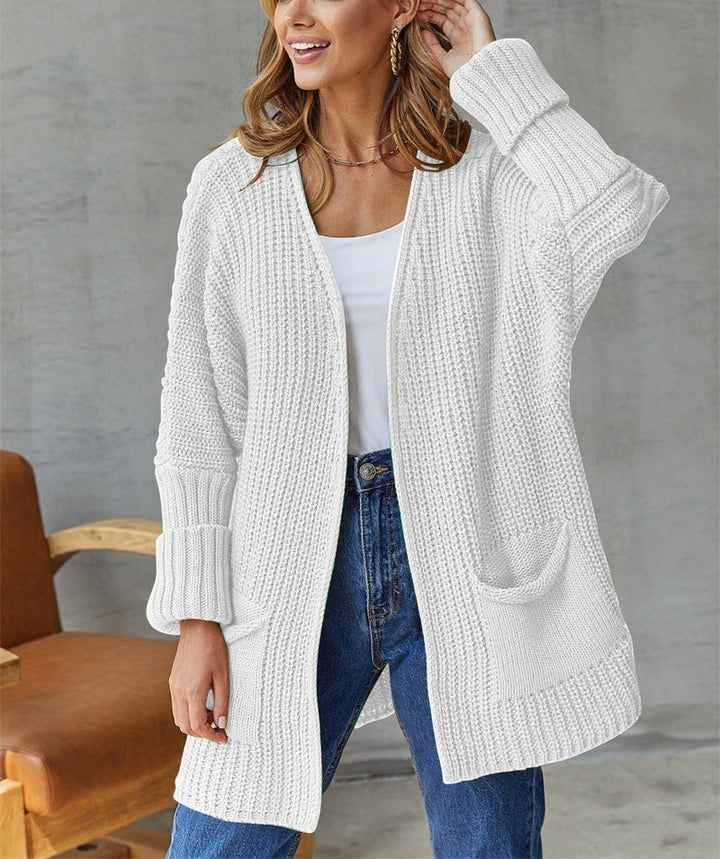 Women's Knitted Casual Vintage Long Sleeve Cardigan