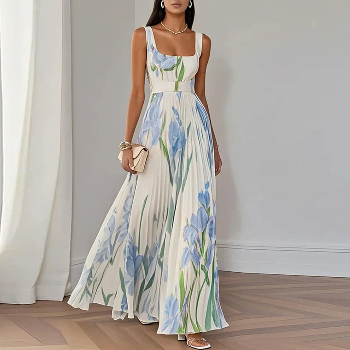 Elise | Floral A-Line Maxi Dress