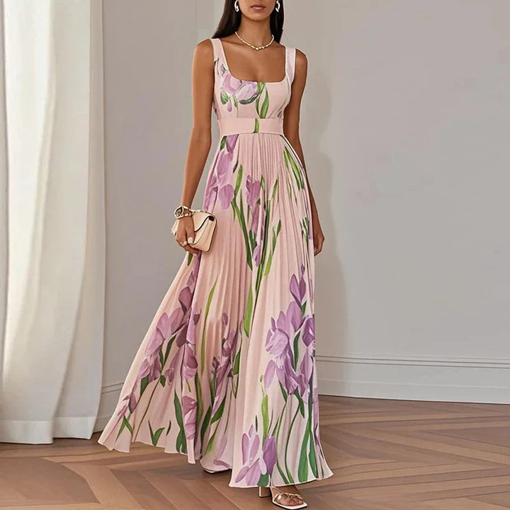 Elise | Floral A-Line Maxi Dress