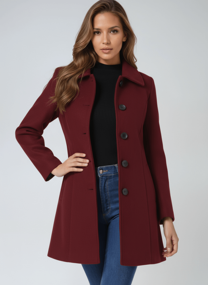 Helena | Women’s Winter Coat with Buttons