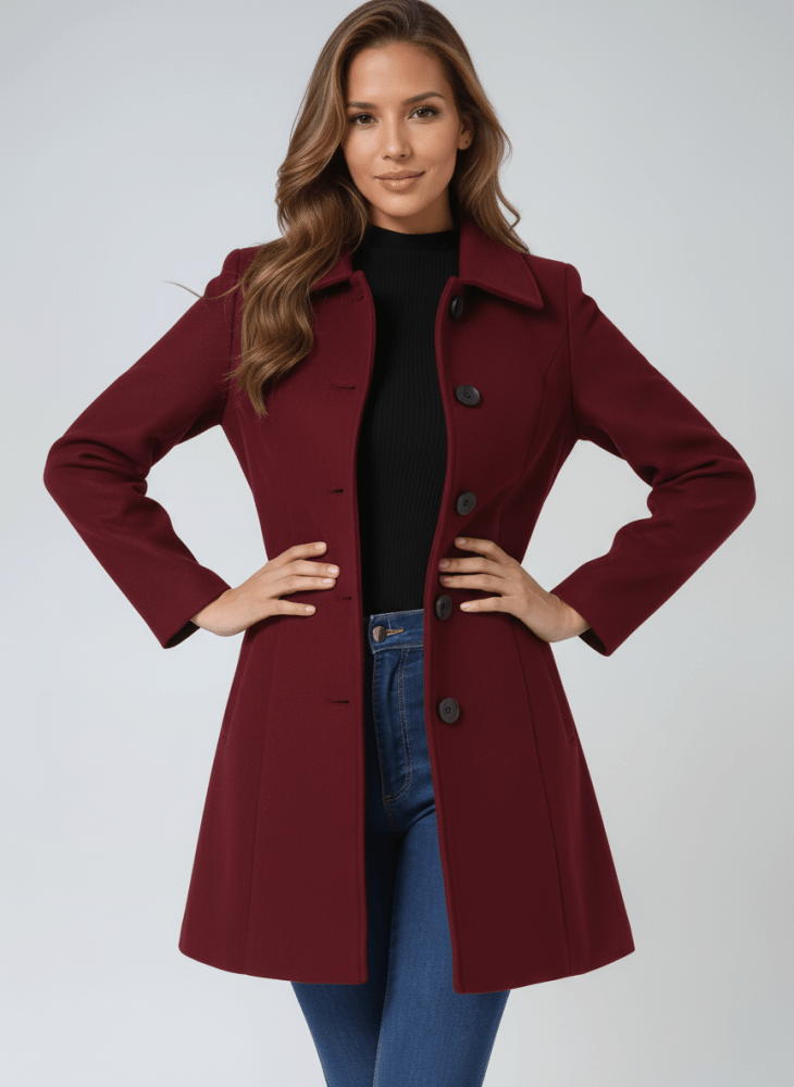 Helena | Women’s Winter Coat with Buttons