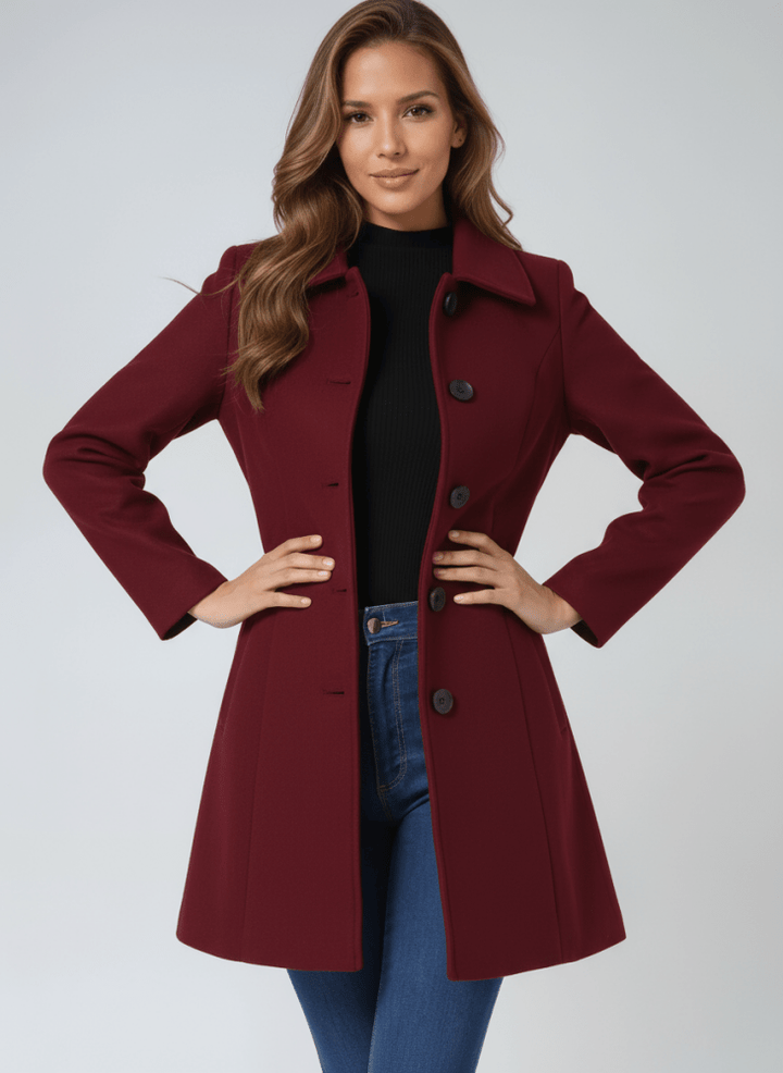 Helena | Women’s Winter Coat with Buttons