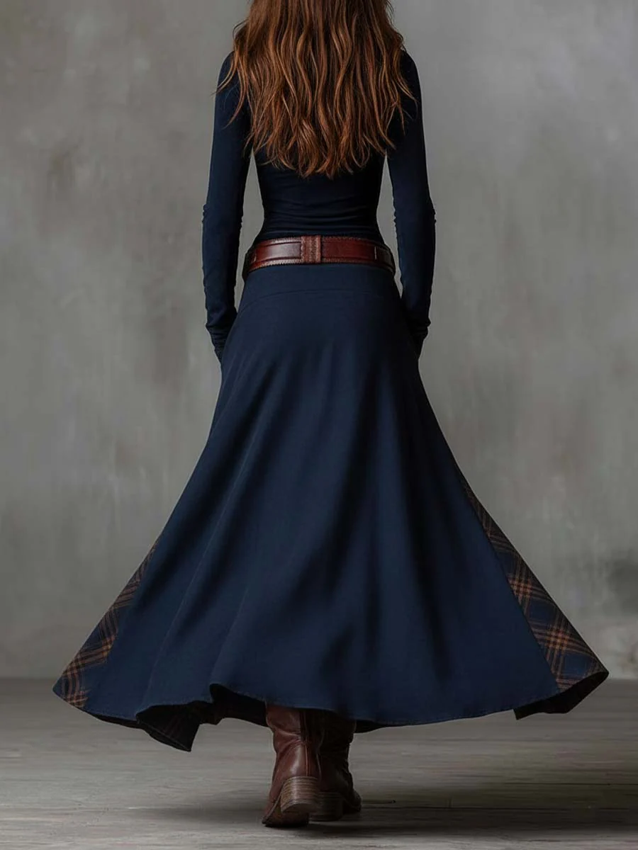 Azucena | Maxi Suede Dress with Belt