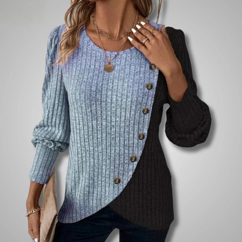 KAIA | ELEGANT BUTTON DOWN KNIT LONGSLEEVER