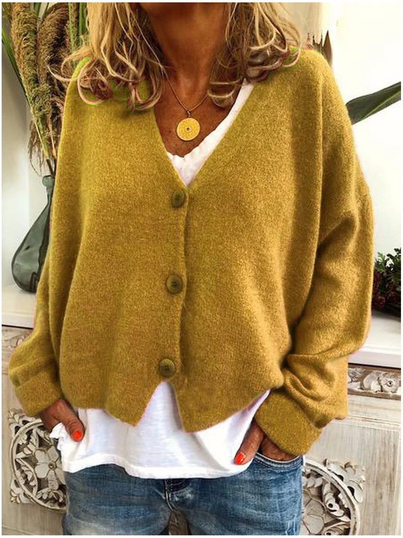 Comfortable Relaxed Fit Knit Cardigan
