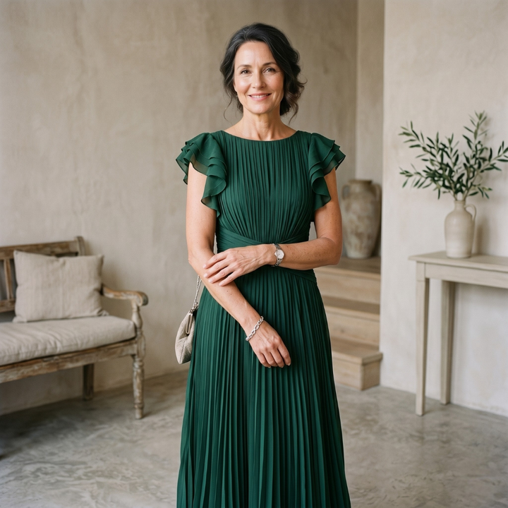 ABIGAIL™ | ELEGANT PLEATED DRESS THAT FLATTERS YOUR SHAPE