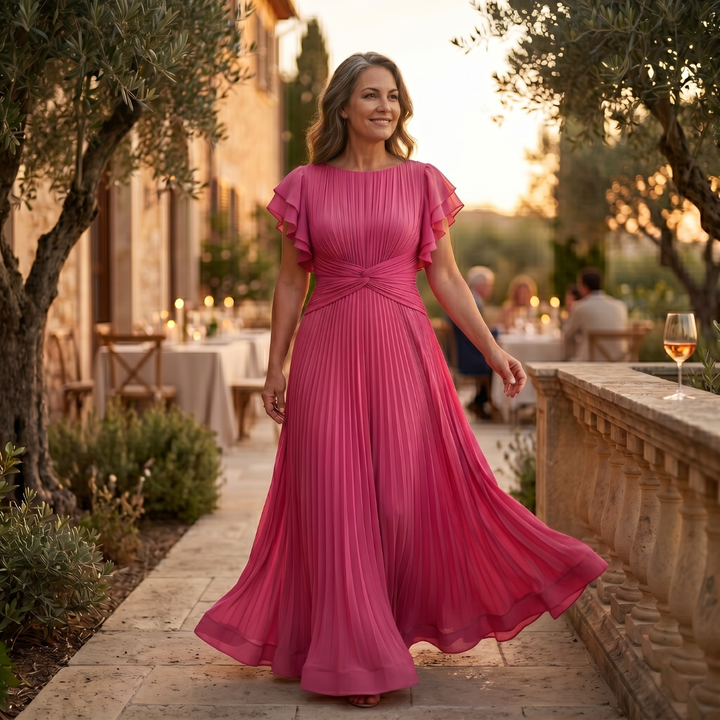ABIGAIL™ | ELEGANT PLEATED DRESS THAT FLATTERS YOUR SHAPE